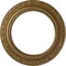 Ekena Millwork Andrea Ceiling Medallion (Fits Canopies up to 8"), Hand-Painted Pale Gold, 12"OD x 8"ID x 1/2"P CM12ADPAS - alternate 1
